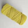 Cuerda de Algodón Hilada al Alma de 4 mm Macramé Cuerda Tejida a Mano Bolsa Colgante Tapiz Material Hilo de Algodón Grueso Decoración para el Hogar