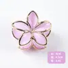 Presilha de Cabelo Flor de Plumeria Colorida Contrastante Transfronteiriça, Presilha Garra Floral Doce para Mulheres, Presilha Lateral, Presilha Tubarão para Parte de Trás da Cabeça
