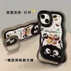 Funda de Silicona para Teléfono con Diseño de Bola de Carbón de Dibujos Animados para iPhone 17 Pro Max, Compatible con iPhone 16, 14, 12, 15, con Soporte, para Niñas