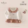 Novedades de Otoño Ropa Clase A para Bebés Niñas Suave Agradable a la Piel Cómodo Transpirable Sudadera con Capucha a Cuadros para Bebé Niña