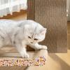 Tabla Rascadora de Cartón Corrugado para Gatos Multiforma Tabla Recta Sofá Juguete para Gatos Sin Desprendimiento de Desperdicios Afilador de Uñas Integrado Juguete para Gatos Resistente al Desgaste