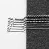 Nuevo collar cuadrado de acero de titanio simple para hombres de Corea del Sur, accesorios colgantes de moda, cadena de perlas cuadradas de acero inoxidable que no se desvanece