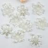 44mm Pétalas de Íris diy Frisado Borboleta Flor Através Do Orifício Seis Flor Frisada Artesanal Flor Ornamento Material de Decoração