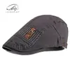 Gorra Hombres Primavera Verano Otoño Nueva Boina de Algodón Mujeres Gorra de Visera Retro Británica Estilo Universitario Sombrero de Moda