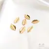 Pingente de Folha em Ouro 14K Preenchido Cor Duradoura Flor Pequena Recortada Brincos de Folha Damasco Brincos Pingente Acessórios para Joias Artesanais DIY