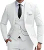 Amazon Comercio Exterior Traje de Tres Piezas para Hombre Transfronterizo Traje de Negocios Ajustado Atuendo Elegante para Banquetes