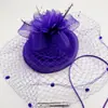 Shein Amazon Sombrero Pequeño de Azafata para Novia Europea y Americana Pasador de Malla Retro con Plumas Pasador Accesorios para el Cabello del Club de Jinetes
