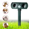 Repelente de Animais Popular Transfronteiriço Alimentado por Energia Solar, Dissuasor Ultrassônico para Gatos e Cachorros, Repelente de Pássaros e Insetos, Repelente de Animais Transfronteiriço Alimentado por Energia Solar