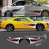 Pegatinas para Coche Transfronterizas Boca de Tiburón Personalizadas Arte Latte Creativas Pegatinas para Coche Tiburón Blanco Puerta de Coche Puerta Lateral Pegatinas para Coche Pegatinas Calientes