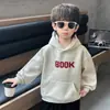 Q199 Roupa Infantil Masculina Roupa de Outono Moletom com Capuz Estilo Primavera e Outono Novo Estilo Roupa para Bebê e Criança Pequena Estilo Bad Boy Moda de Outono