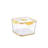 Recipiente Hermético con Temporizador Cocina Fruta y Verdura Fresco Transparente Caja de Almacenamiento Estilo Matryoshka Tres en Uno Caja de Almacenamiento Hermética con Temporizador