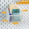 Estante de almacenamiento de tablero de agujeros, accesorios universales, gancho de metal, almacenamiento de pared para cocina, escritorio de pared, combinación de pared sin perforaciones