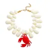 Collar exagerado de moda europea y americana con colgante de gota de agua, langosta y cangrejo, estilo creativo de vacaciones en la playa, joyería retro personalizada para mujer