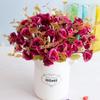 Atacado do Fabricante Flores Artificiais de Outono de Alta Qualidade 14 Cabeças Rosas Persas 7 Garfos Rosa Europeia Flores Artificiais de Seda