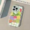 Come Más Verduras Adecuado para iPhone 17 Pro Max Crema Espejo Funda para Teléfono Aceite 16 Nuevo 15 Dibujos Animados 14 Piezas