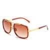 Tijia gafas de sol de montura grande de doble varilla tendencia europea y americana gafas de sol de montura gruesa moda Playa exterior calle gafas al por mayor
