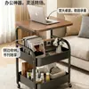 Mesa de Cabeceira, Mesa de Cabeceira Móvel para Quarto, Mesa Lateral para Sofá, Carrinho Pequeno, Estante de Armazenamento, Armário Multicamadas para Lanches na Sala de Estar