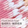 Venta al por mayor transfronteriza de aplicadores de brillo de labios con mango de cristal transparente, tipo brocha, para mujeres