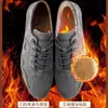 Zapatos Genuinos Gongyang para Hombre, Nuevos de Otoño e Invierno, Piel Genuina, Forrados de Felpa, Engrosados, Cálidos, Antideslizantes, Zapatos Deportivos Casuales para Hombre