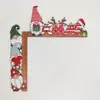 Nuevo Adorno de Esquina de Muñeco de Nieve de Madera Navideño para Árbol de Navidad y Exhibición en Ventana, Decoración de Regalo de Arte en Madera Festivo Lindo para Armar