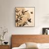 Pintura Decorativa Estilo Medieval Cuadrada Mariposa Restaurante Pintura Decorativa Sala de Estar Fondo de Sofá Colgante de Pared Pintura Entrada Dormitorio Mesita de Noche Mural