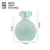 Botella de Perfume de Vidrio Flocado 100ml Botella Pequeña Recargable de Vidrio Transparente Botella con Atomizador Vacía al por Mayor Botella Vacía con Tapa de Perfume Flocada