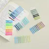 Marcador de Clasificación PET Notas Post-it Personalizado Translúcido Escribible Combinación de Colores Fluorescentes Pegatina n-time Pegatina Índice de Oficina