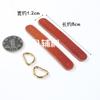 51 accesorios bolso estilo coreano piel de vaca oreja colgante en dos lados correa con hebilla de cuero bolso de tela hecho a mano accesorios DIY