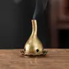 Nuevo modelo de auspicioso pequeño quemador de incienso de cobre, quemador de incienso para uso doméstico, pequeño quemador de incienso con motivos de nubes, decoración para ceremonia del té