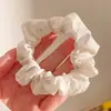 Scrunchie de verão estilo coreano com estampa de animal fofa para meninas, acessório de cabelo elástico simples franzido para rabos de cavalo