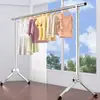 Cabide de chão dobrável retrátil de haste única, cabide dobrável para pendurar roupas em ambientes internos e externos, quarto