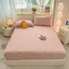 Sábana Bajera 100% Algodón Individual, Funda Protectora a Prueba de Polvo y Suciedad de Cobertura Total para Colchón, Funda de Cama al por Mayor Taiwán Dropshipping