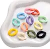 Fivela de Corrente Aberta Colorida Acrílica para DIY Fivela Transparente de Cor Sólida Acessórios de Joias para Pulseira Colar DIY Feitos à Mão