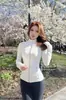 Chaqueta Deportiva Urbana Elegante para Mujer, Exterior, Corte Delgado, Cuello Alto, Cardigan con Cremallera, Top de Yoga