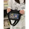 2026 Nueva Bolsa Ita de Pequeña Capacidad Estilo Japonés Suave Linda Chica de Anime Bolsa Ita Transparente Versátil Orejas de Gato Lindas