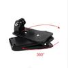 Lote directo de fábrica fuente multifunción 360 grados clip para mochila clip para bolsa accesorios para cámara deportiva clip para gopro clip para sombrero