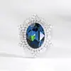 Broche de Tartaruga em Forma de Diamante Europeu e Americano, Corsage de Cristal Exquisito para Moda Feminina de Alto Padrão, Acessórios de Alfinete de Design de Nicho de Luxo Acessível