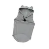 Nueva sudadera para mascotas con protección para las orejas tridimensional elegante y linda, ajustable, suave, cómoda y respetuosa con la piel