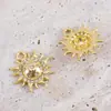 Colgante Serie Sol Estrella de Aleación Transfronterizo Incrustado con Pedrería DIY Collar Pendientes Accesorios de Joyería Accesorios de Ropa