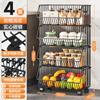 Estante de Almacenamiento de Cesta de Verduras, Estante de Piso Multicapa para Verduras, Frutas y Juguetes, Estante de Almacenamiento para Encimera de Sala de Estar del Hogar, Estante de Almacenamiento de Cocina