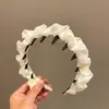 Diadema de Malla Plegada Coreana Ultra-Hada, Suave, de Alta Gama, con Dientes, Antideslizante, Corona Alta, Diadema Elegante, Pinza para el Cabello, Goma para el Cabello
