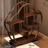 Estante de Almacenamiento para Tazas de Té de Escritorio, Estante de Exhibición Multicapa para Uso Doméstico, Pequeña Decoración de Mesa de Té Estilo Chino, Estante de Almacenamiento para Juegos de Té