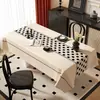 Mantel Retro Nuevo 2026 con un Toque de Lujo Ligero y de Gama Alta, Mantel Rectangular para Mesa de Comedor, Impermeable, Resistente al Aceite y Lavable para Mesa de Café