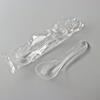 Cuchara Desechable Plástico Empaquetada Individualmente Cuchara de Postre Empaquetada Para Llevar Cuchara Dulce Cuchara para Polvo de Hielo Cuchara de Cristal