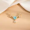 Pingente Estilo Europeu e Americano Transfronteiriço Flor Sorridente de Zircônia Corrente para Clavícula Moda Luxo Leve Elegante High-End Colar Venda Direta de Fábrica