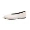 Zapatos planos plateados bajos estilo francés para mujer, nuevos mocasines slip-on de suela blanda otoño 2026, zapatos de abuela