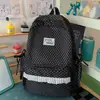 Diseño Ins Estilo Coreano, Lunares de Nicho, Alto Valor Estético, Mochila para Estudiante de Secundaria, Mochila para Niñas, Mochila de Viaje Estilo Soft Girl
