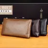 Nueva Cartera para Hombre Larga con Cremallera Estilo Coreano Moderna para Jóvenes de Negocios Multifuncional