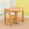 Mesa y Sillas de Madera Maciza para Niños. Escritorio y Sillas de Jardín de Niños. Educación Temprana Aprendizaje Escritura Juguete Mesa Ajustable de Madera Maciza y Sillas