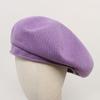 Gorro de algodón para circunferencia de cabeza grande 56-60 cm de circunferencia de cabeza se puede usar gorro de boina de adulto de verano sombrero de mujer transpirable sombrero azul claro